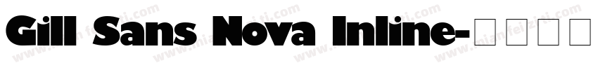 Gill Sans Nova Inline字体转换